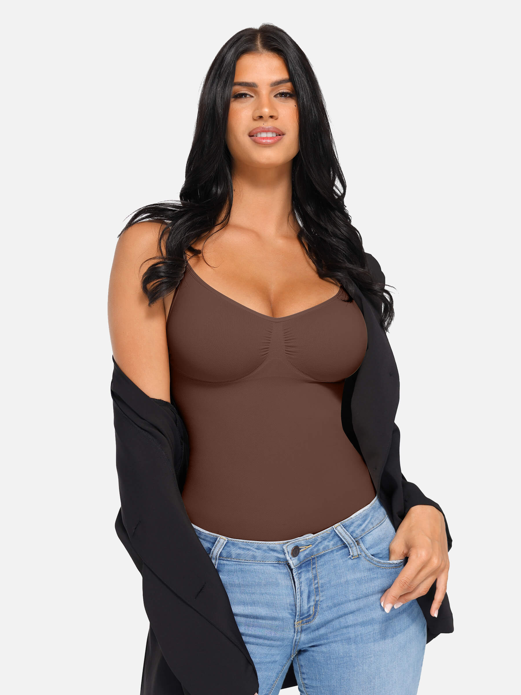 Feelingirl Bust Support Waist and Abdomen Control Shape Tank Top Vest - Image 17