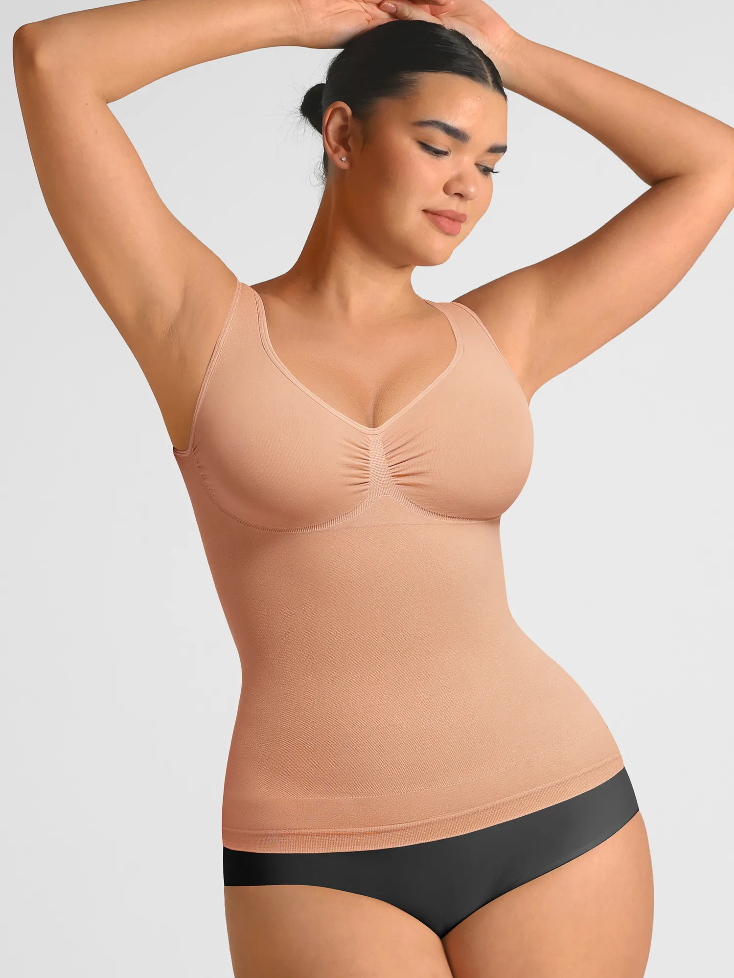 Feelingirl Bust Support Waist and Abdomen Control Shape  Wide Straps Tank Top - Image 36