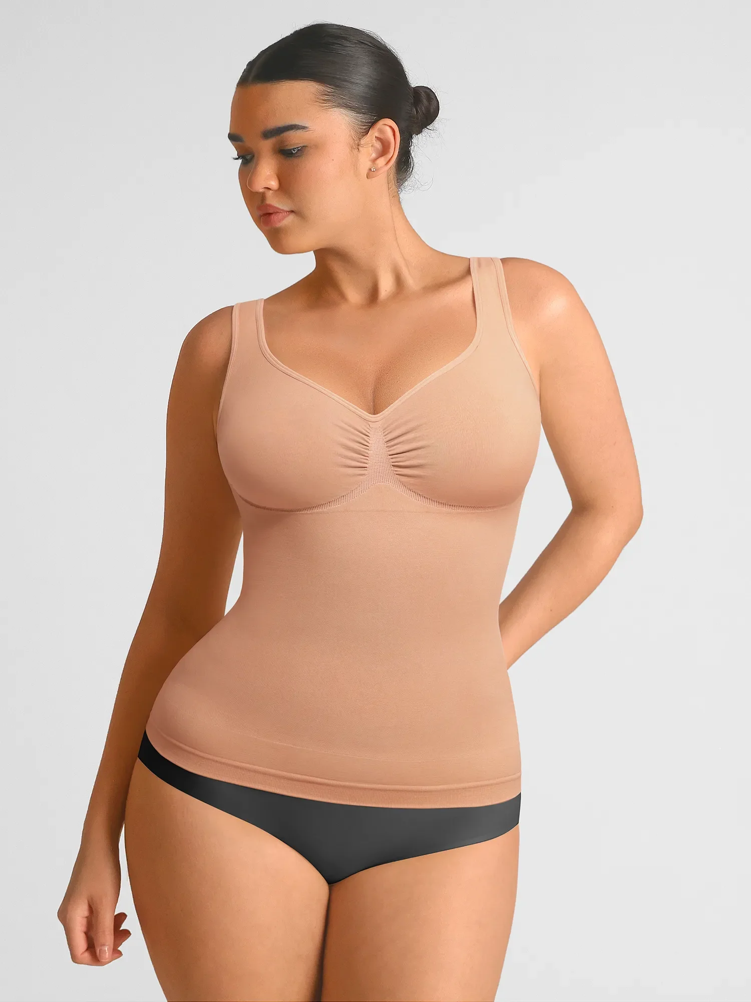 Feelingirl Bust Support Waist and Abdomen Control Shape  Wide Straps Tank Top - Image 37