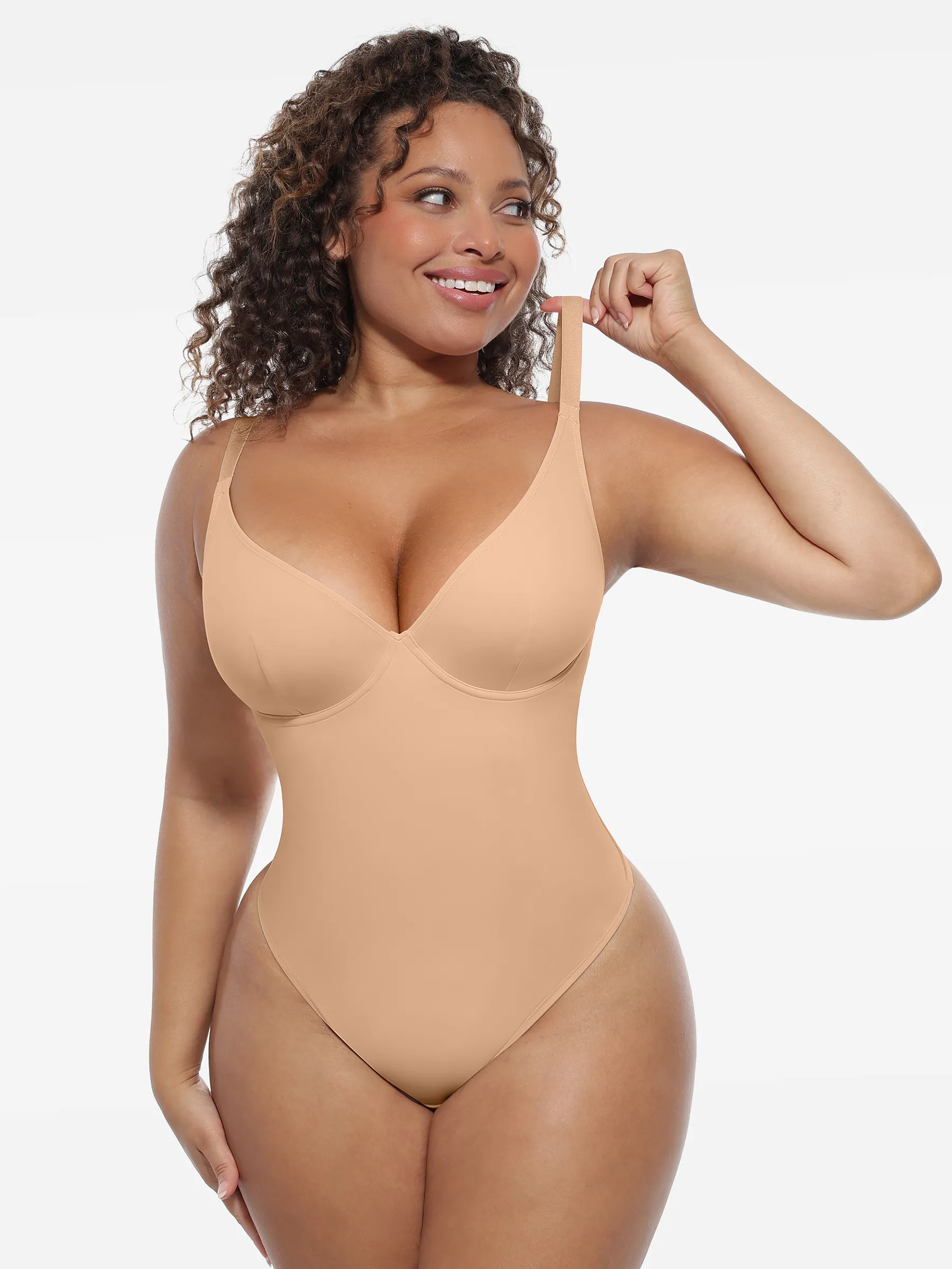 Feelingirl Deep V-Neck Shapewear Bodysuit - Image 57