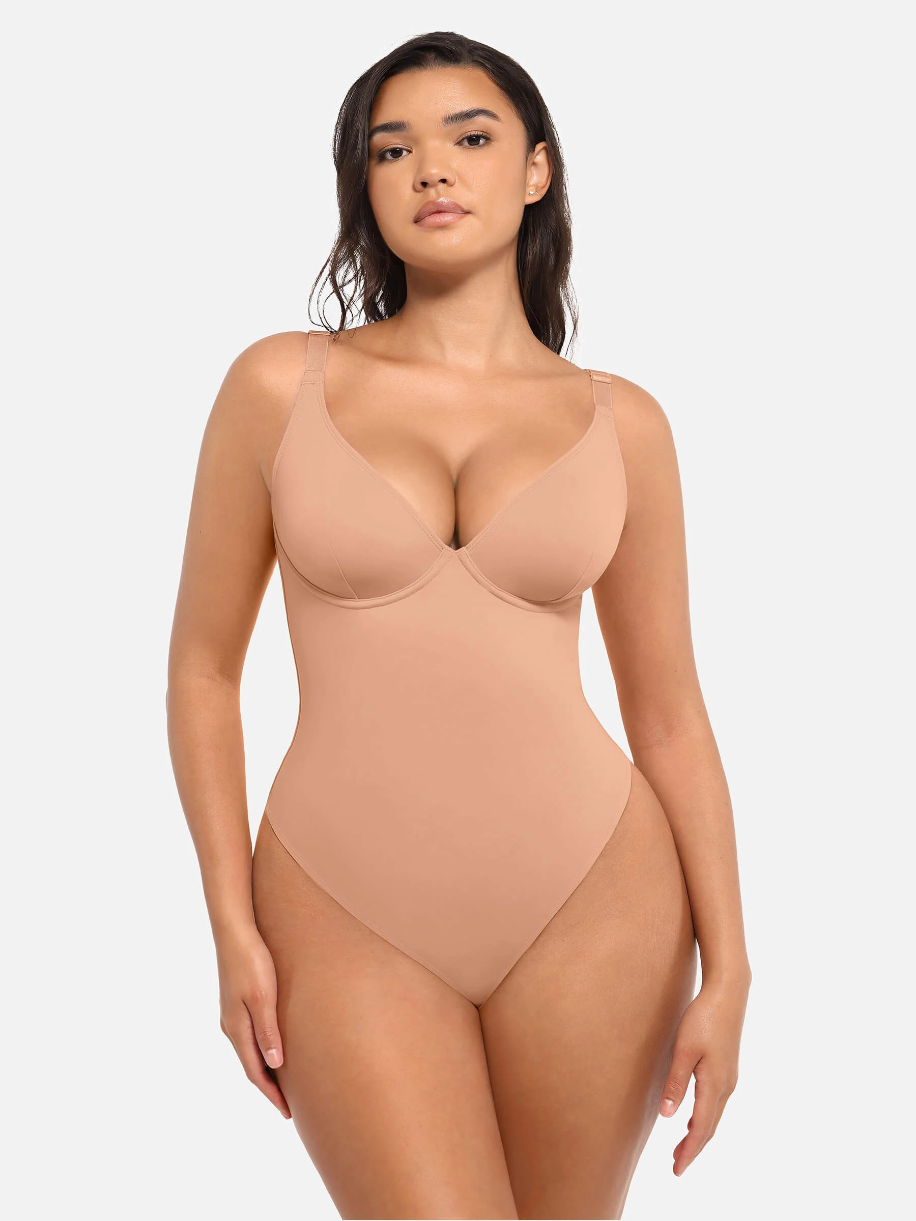 Feelingirl Deep V Neck Tummy Control Shapewear Bodysuit [BOGO] - Image 53