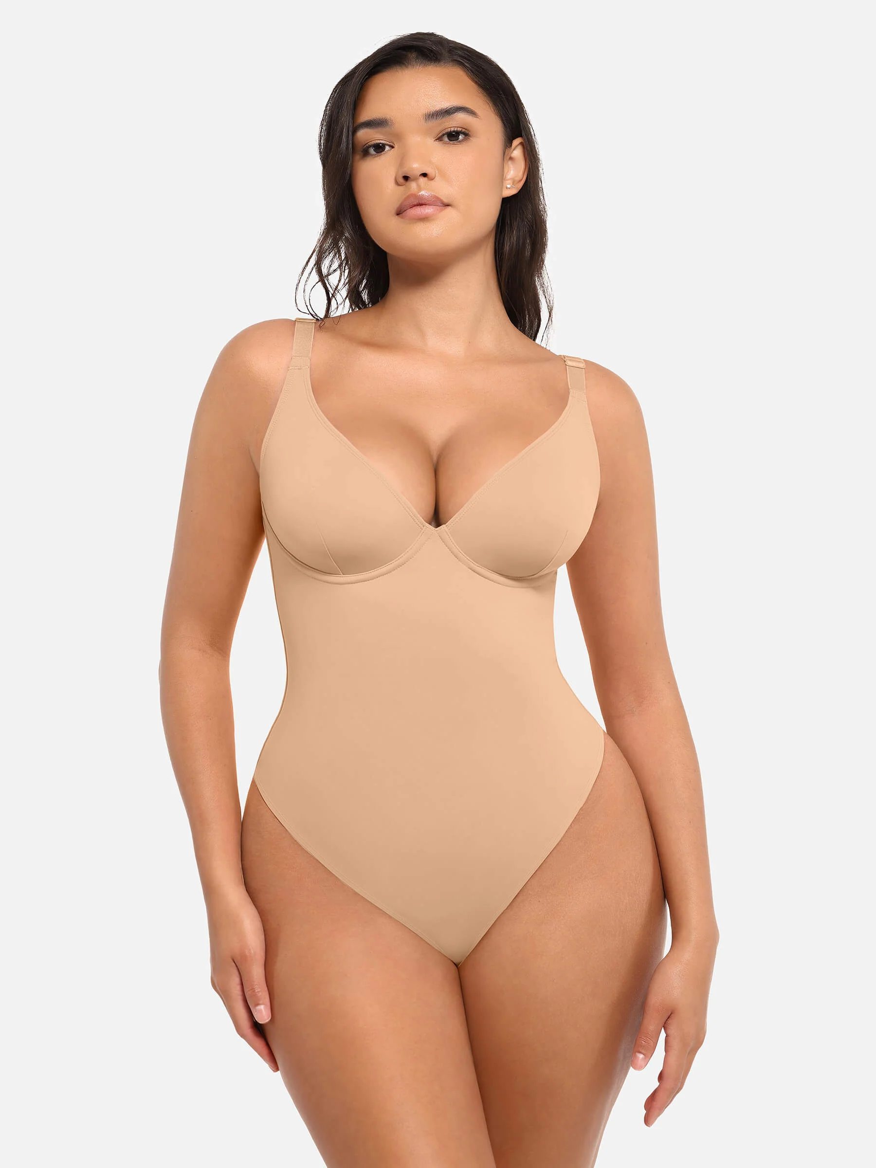 Feelingirl Deep V Neck Tummy Control Shapewear Bodysuit [BOGO] - Image 67