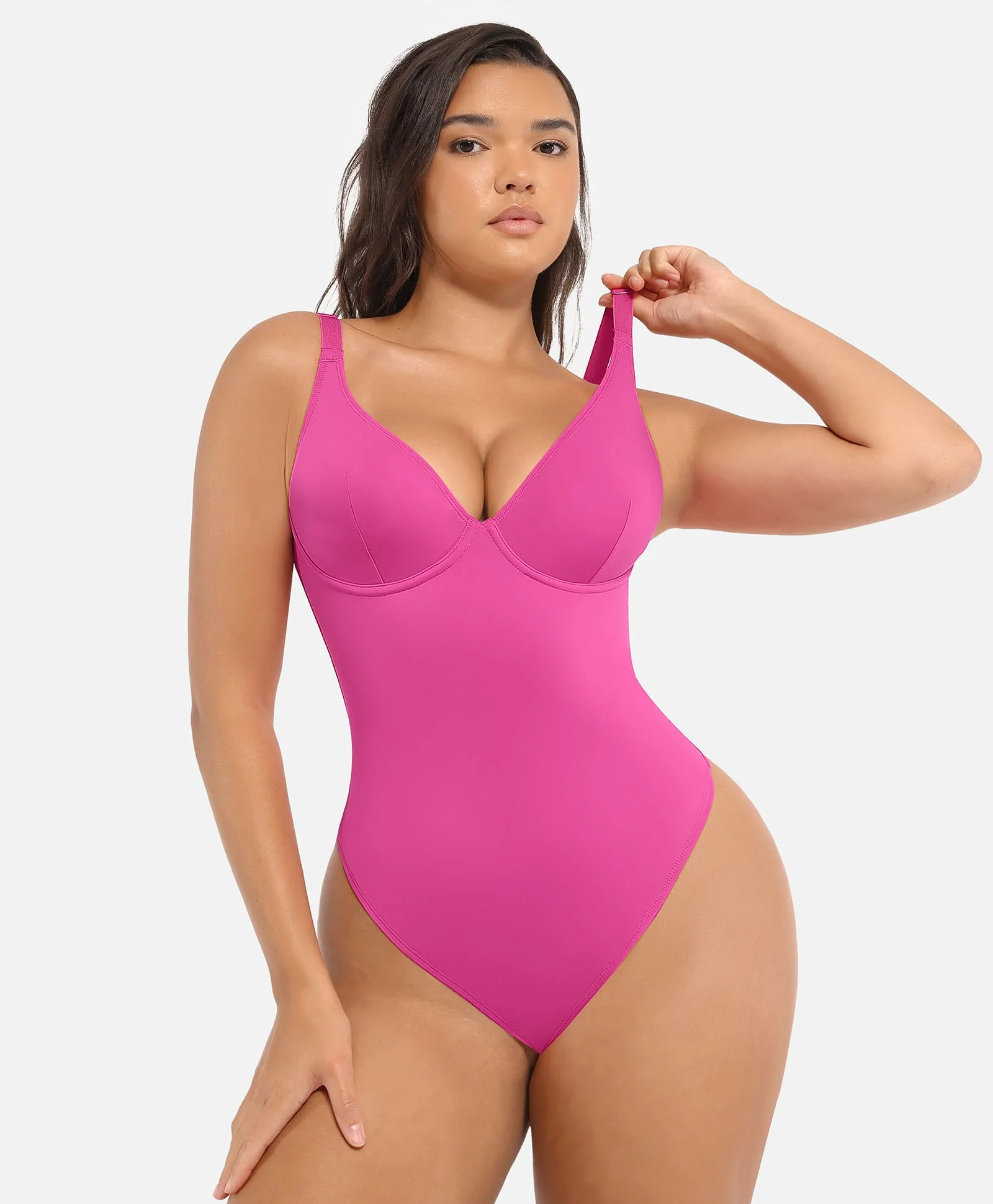 Feelingirl Deep V Neck Tummy Control Shapewear Bodysuit [BOGO] - Image 96