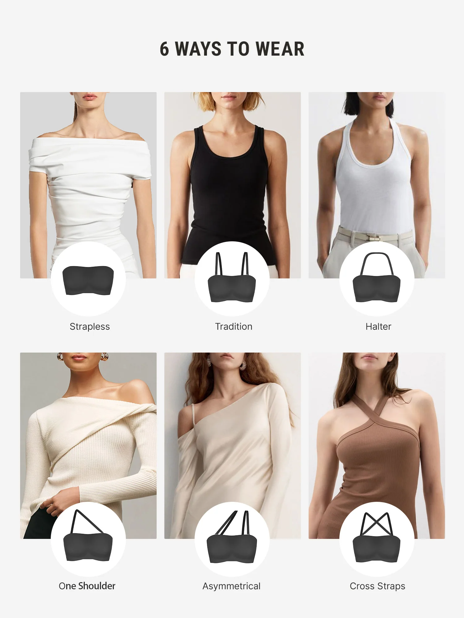Feelingirl Feel Soft Butter-Soft Strapless Bandeau Bra [BOGO] - Image 17