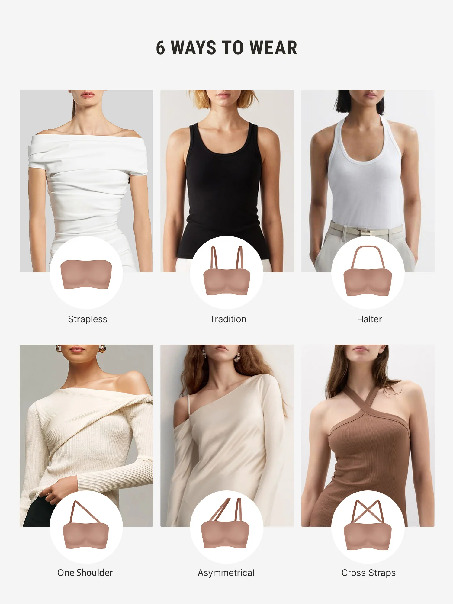 Feelingirl Feel Soft Butter-Soft Strapless Bandeau Bra [BOGO] - Image 6