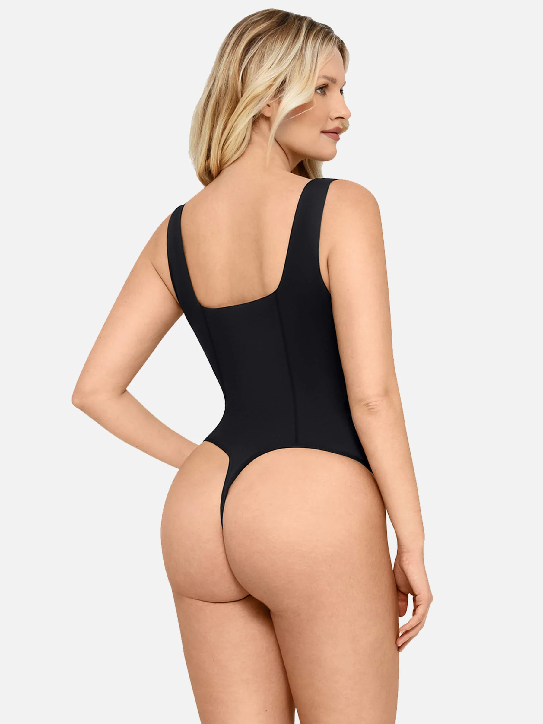 Feelingirl Full Body Wide Strap V-Neck Bodysuit [BOGO] - Image 9