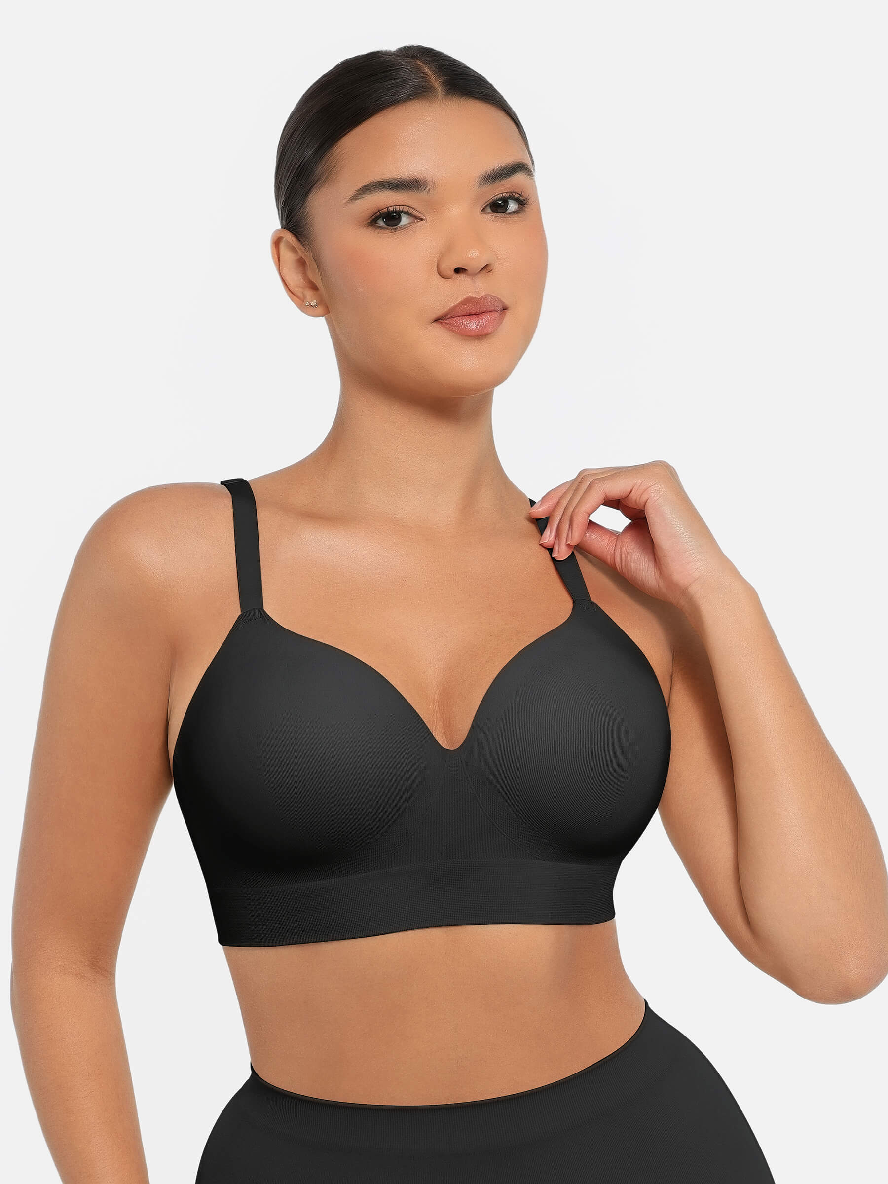 Feelingirl Full Coverage Wireless Bra + Push-Up Seamless Bra - Image 13