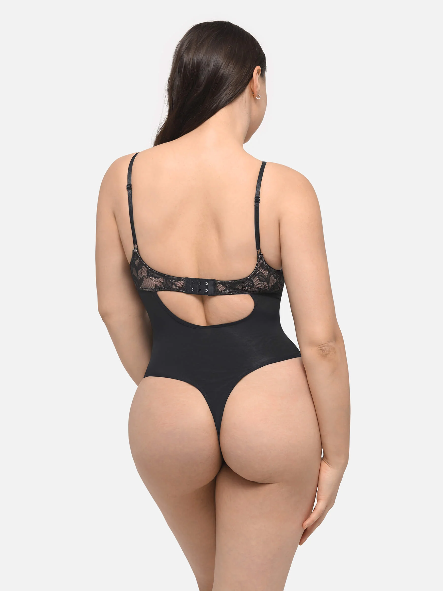 Feelingirl Lace Shapewear Thong Shaping Bodysuit - Image 11