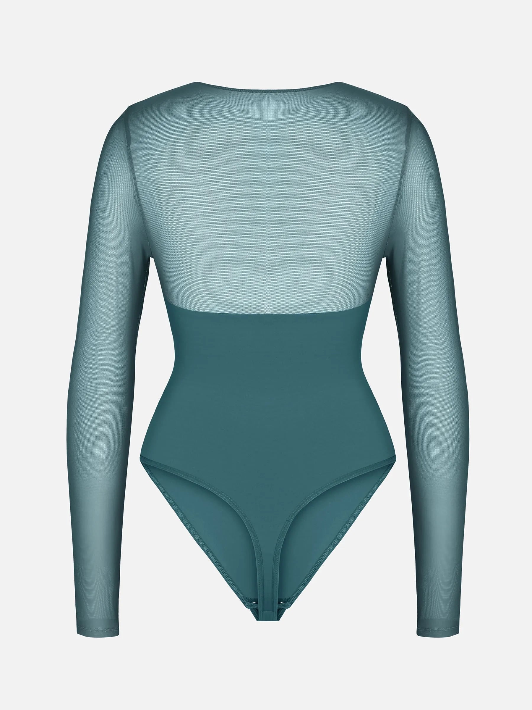 Feelingirl Mesh Panel V-Neck Bodysuit [BOGO] - Image 40