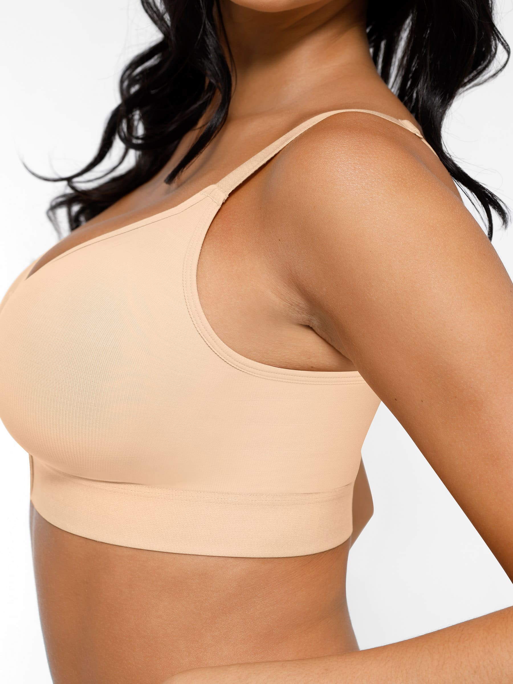 Feelingirl Post Surgery Full Coverage Compression Surgical Front Closure Mastectomy Bra - Image 6