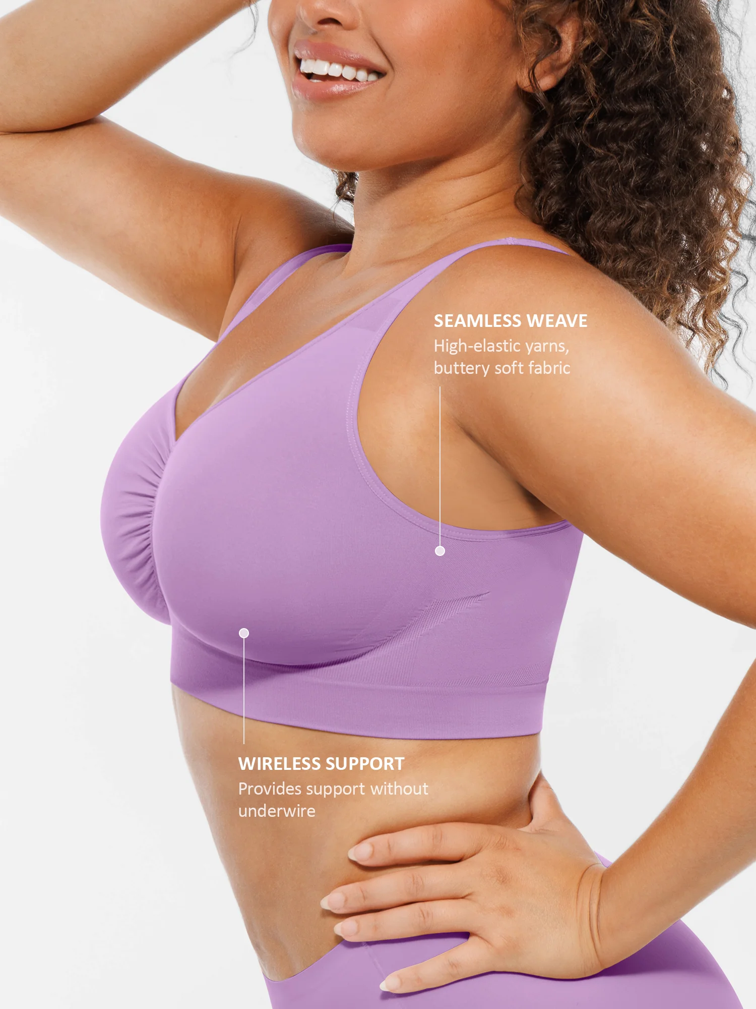 Feelingirl Seamless No Underwire Full Coverage Bra - Image 47