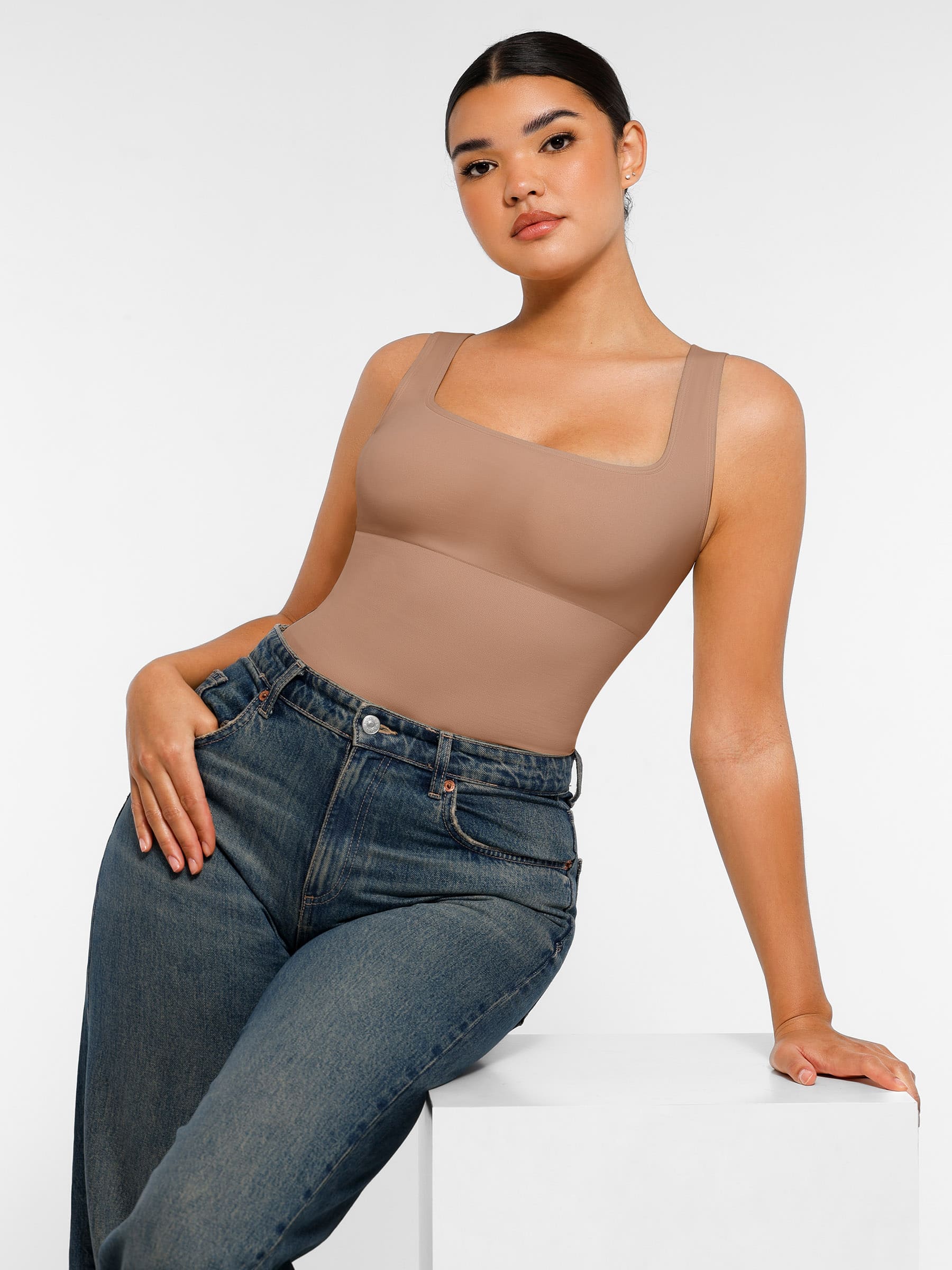 Feelingirl Seamless Shapewear Thong Bodysuit - Image 13