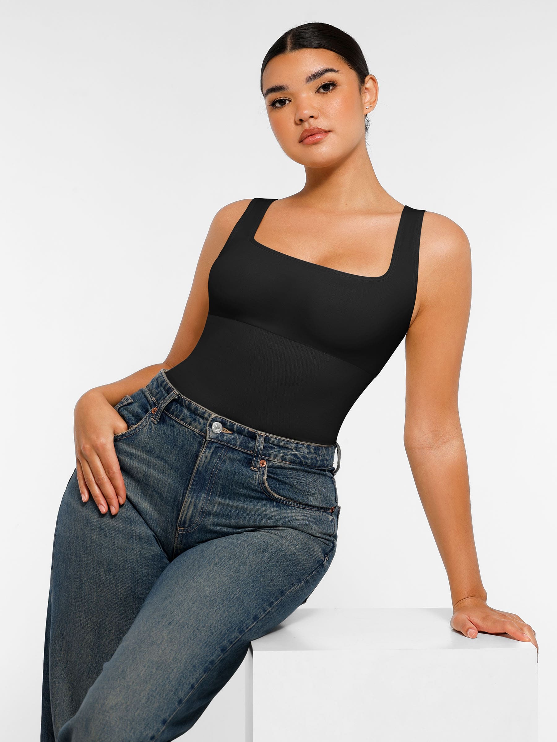 Feelingirl Seamless Shapewear Thong Bodysuit - Image 7