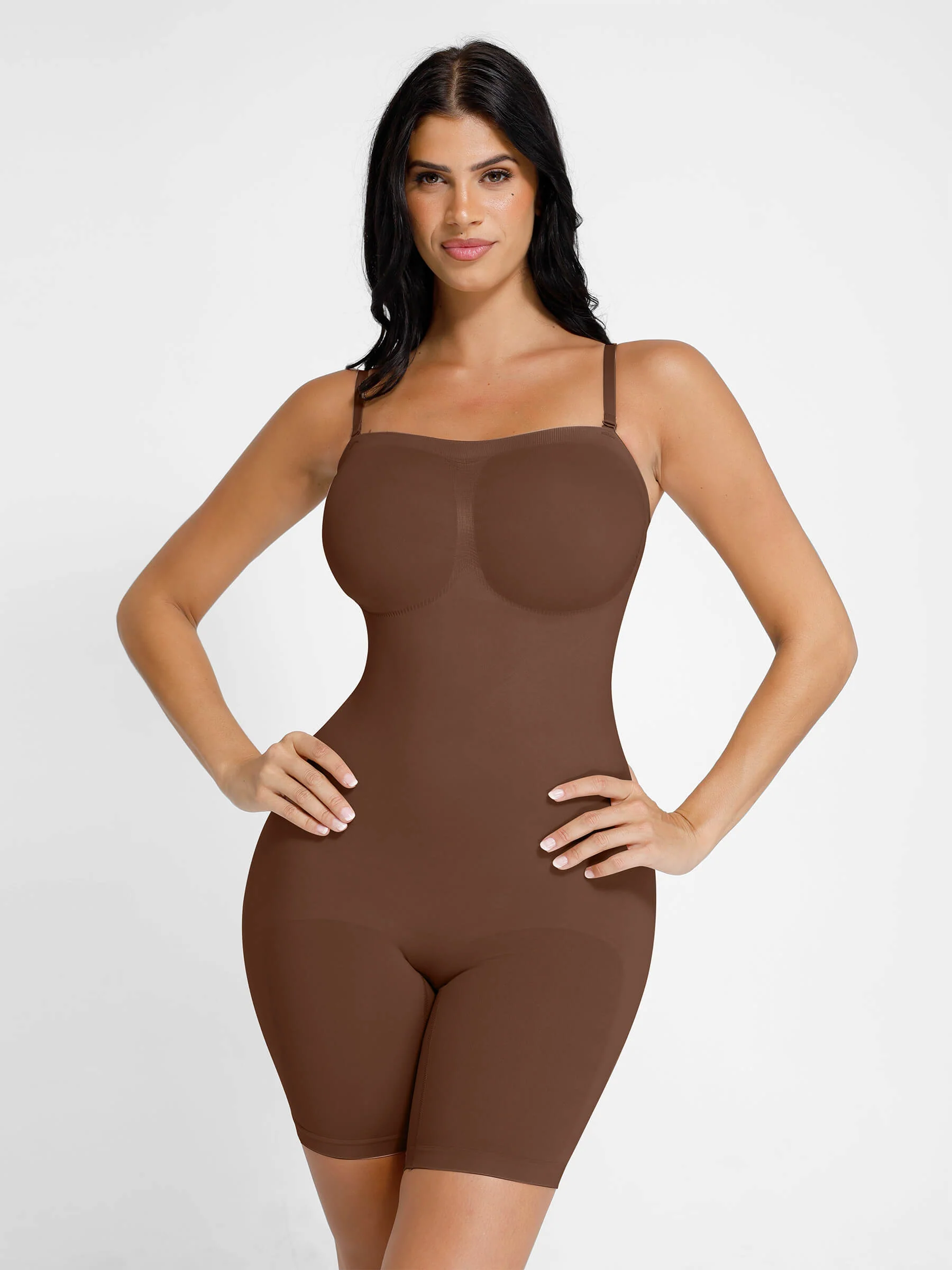 Feelingirl Seamless Strapless Bodysuit with Removable Straps - Image 13