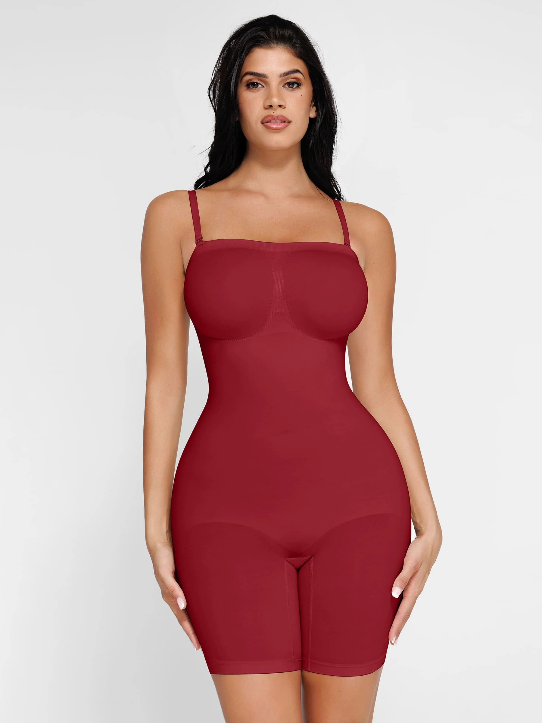 Feelingirl Seamless Strapless Bodysuit with Removable Straps - Image 83