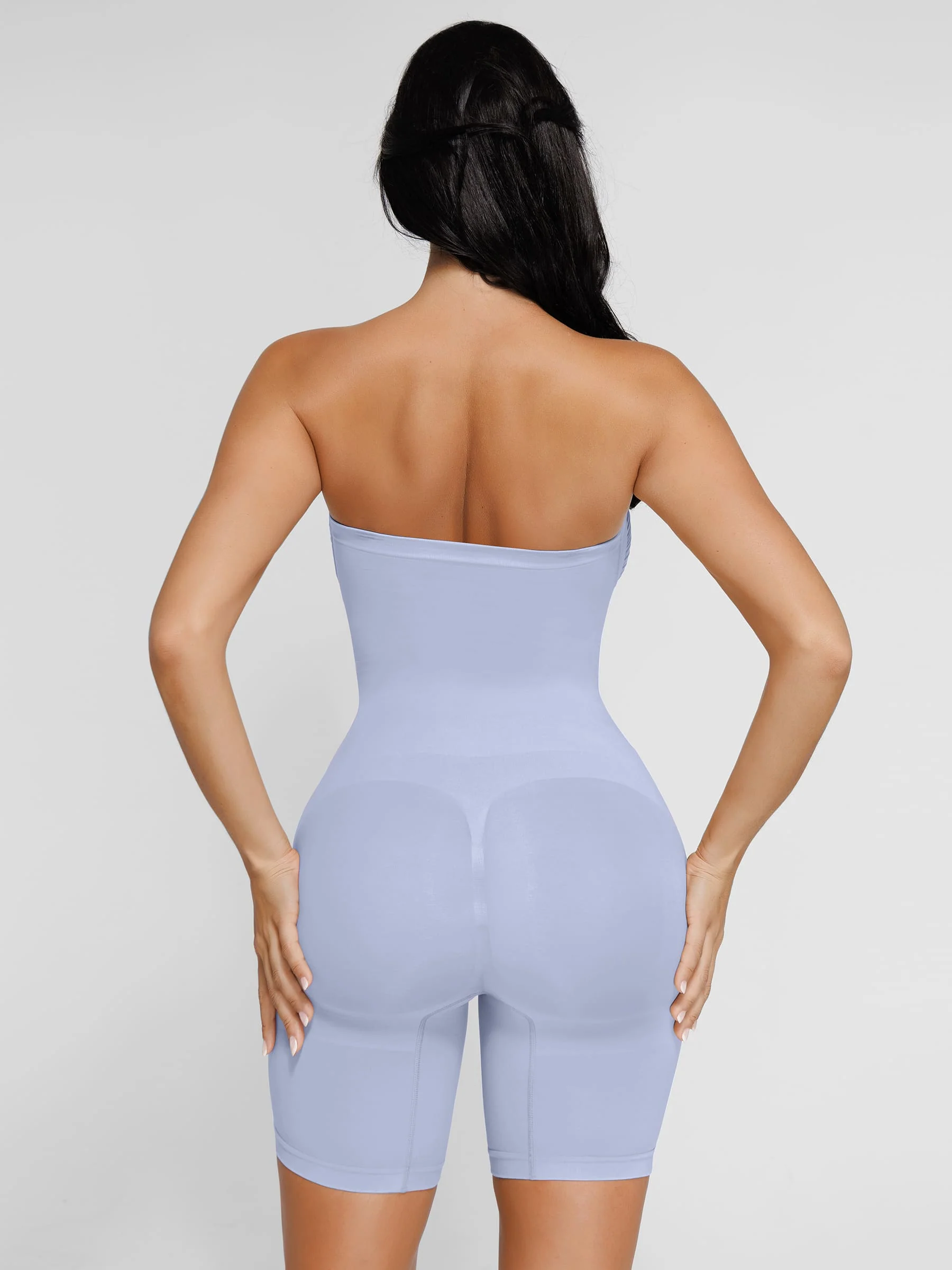 Feelingirl Seamless Strapless Bodysuit with Removable Straps - Image 97