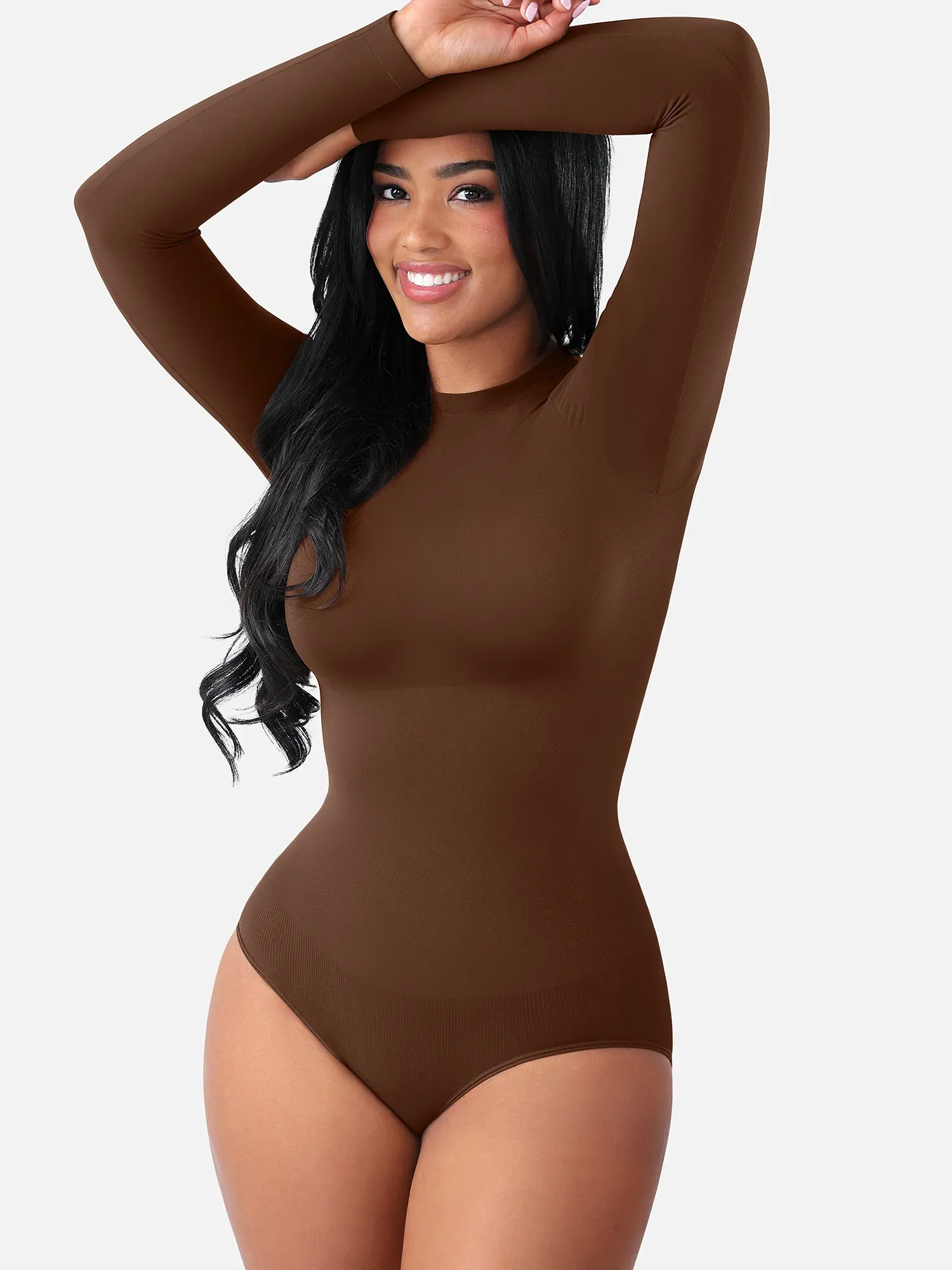 Feelingirl Seamless Ultra-Soft Crew Neck Bodysuit - Image 5