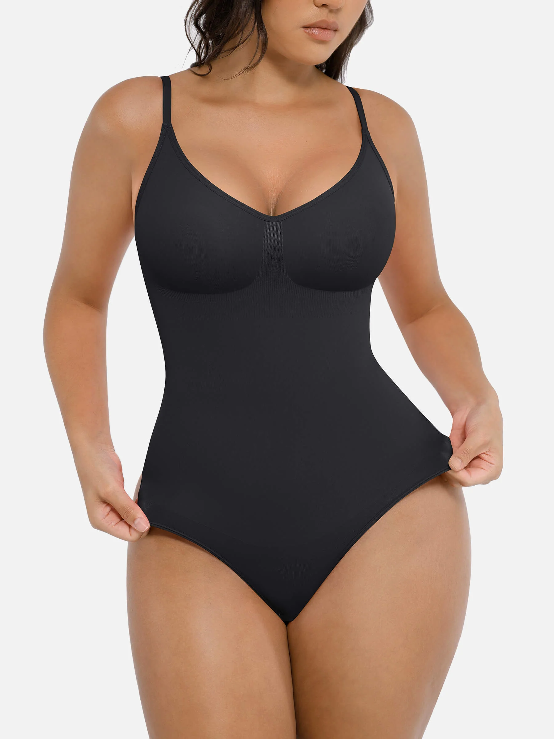 Feelingirl Tummy Control Seamless Thong Bodysuit - Image 3