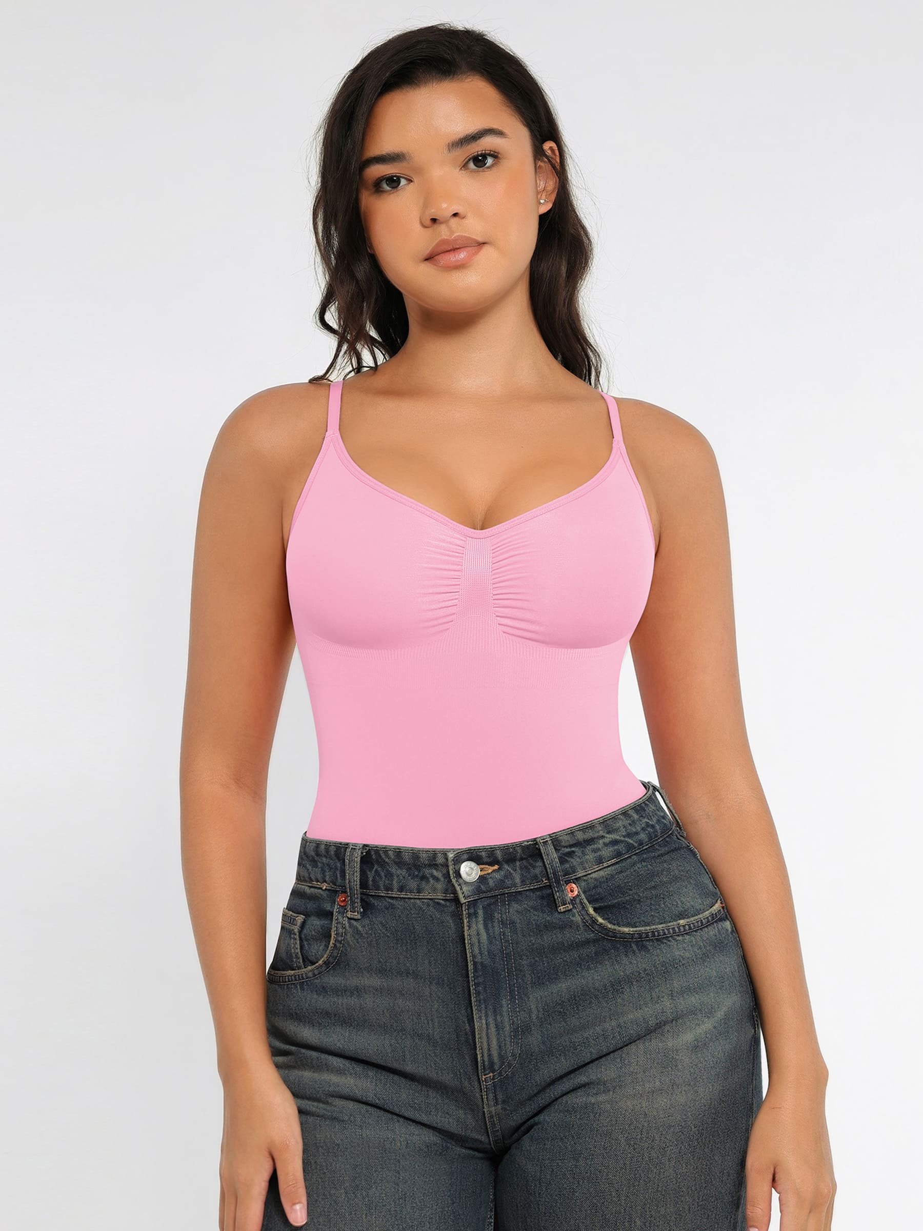 Feelingirl Tummy Control Seamless Thong Bodysuit - Image 87