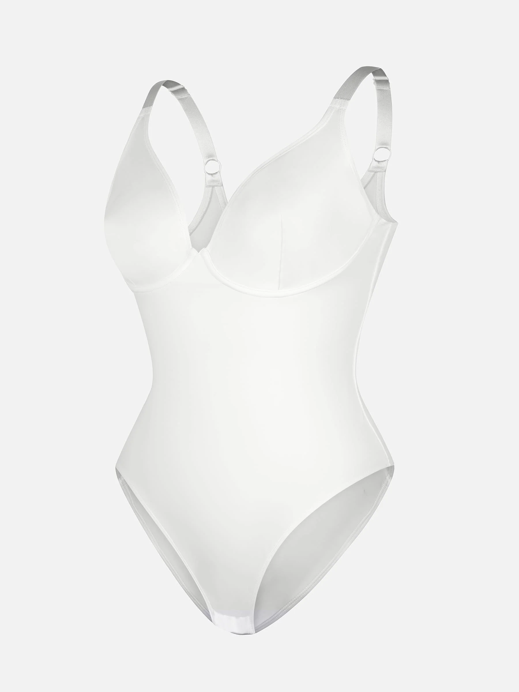 Feelingirl V Neck Adjustable Straps Tummy Control  Bodysuit - Image 10