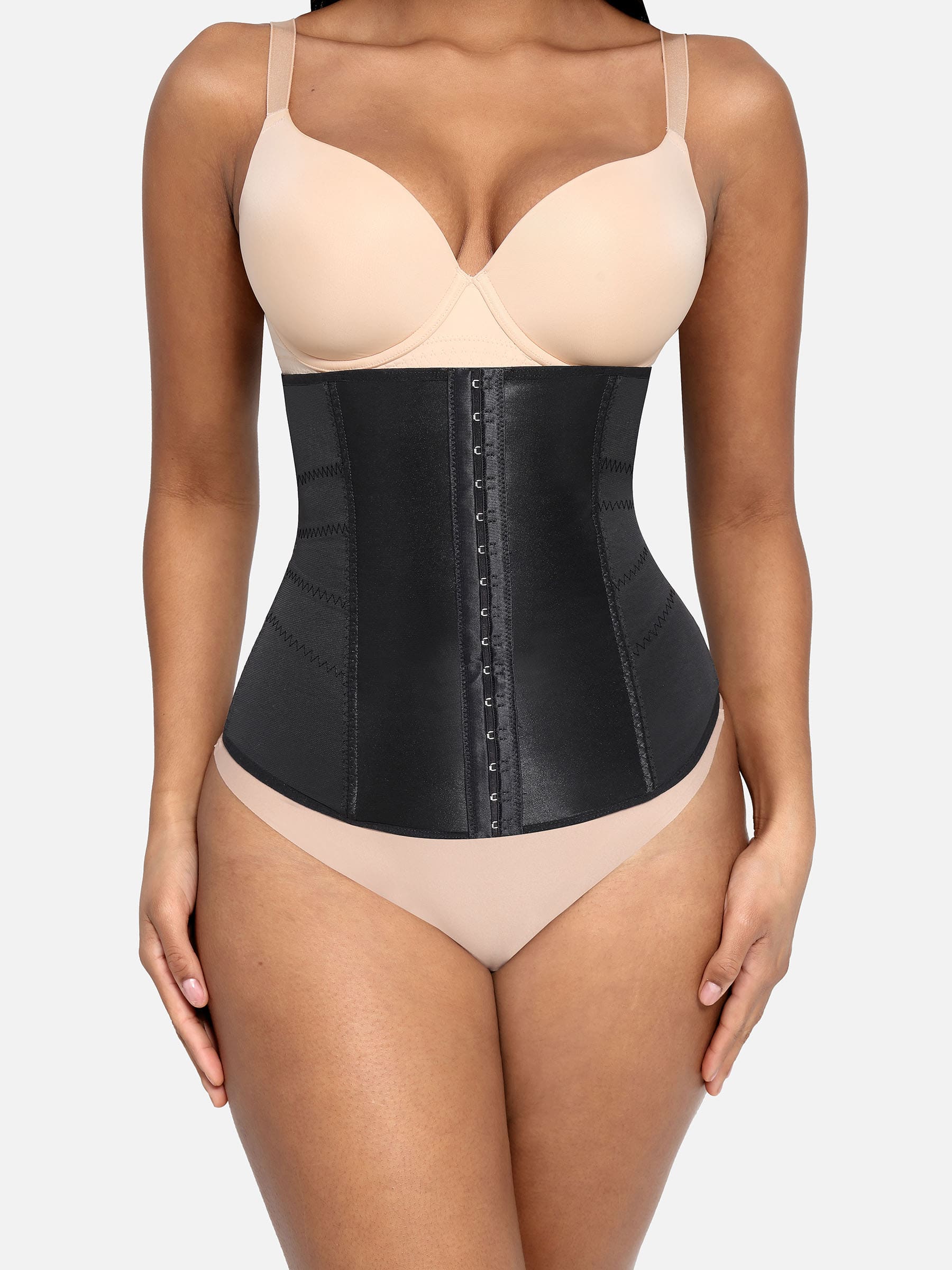 Feelingirl Waist Trainer Corset Body Shaper with Steel Bones [BOGO] - Image 12
