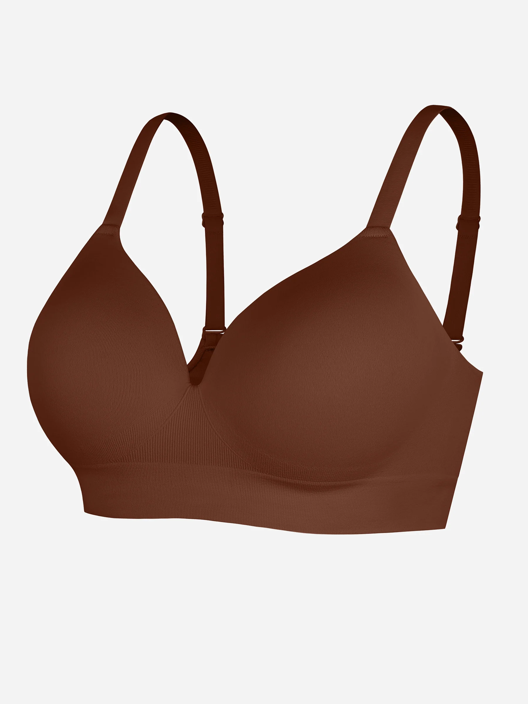 Feelingirl Wireless Seamless Push-Up V-neck Bra - Image 55