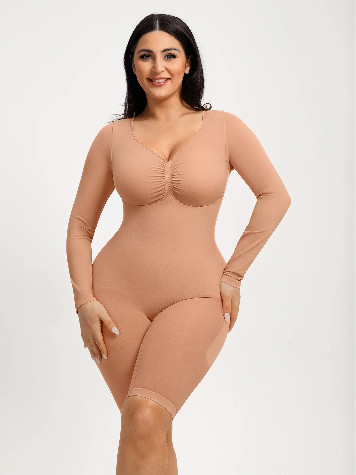 Seamless Firm Control Long Sleeve Everyday Bodysuit - Image 12