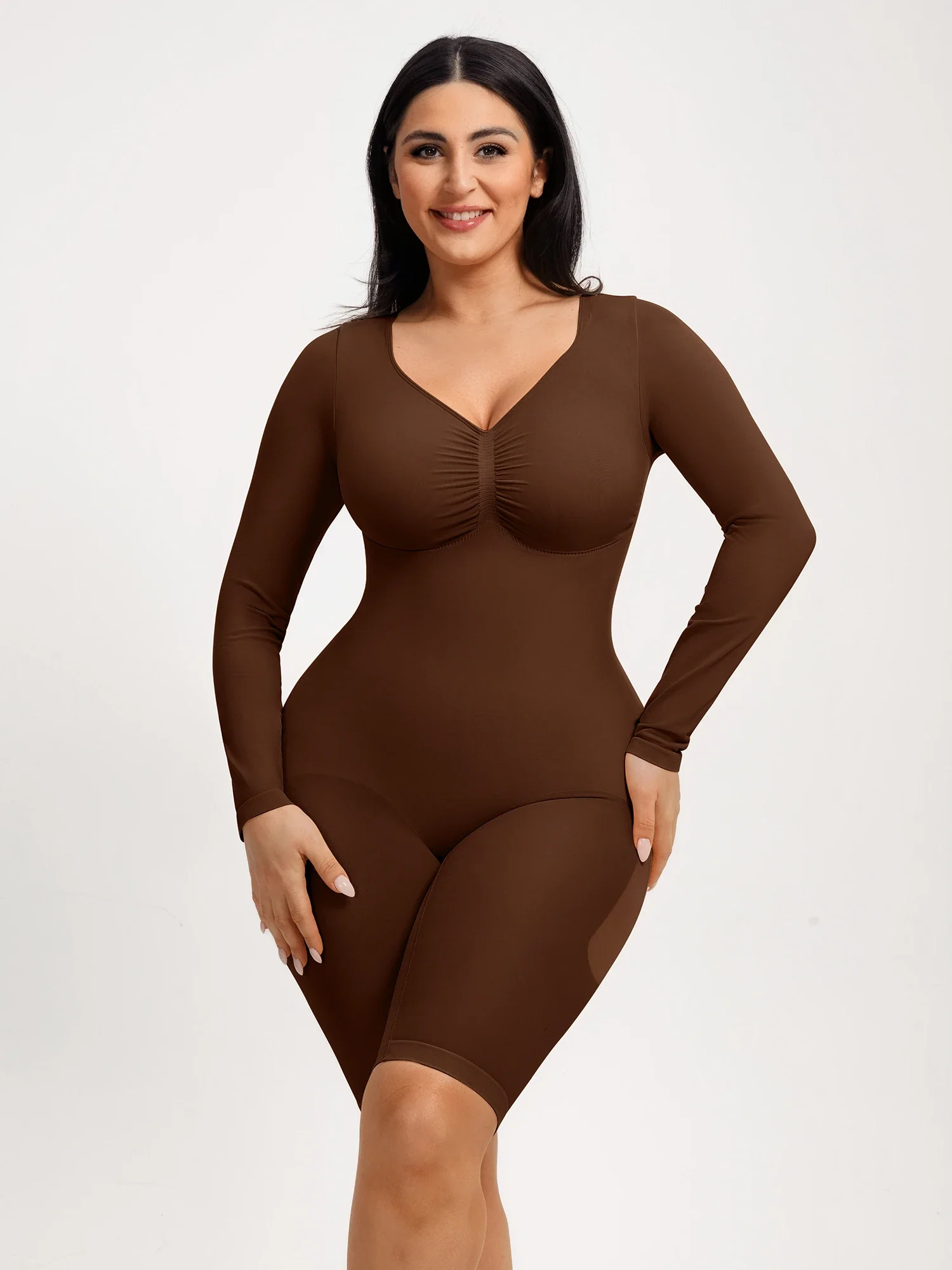 Seamless Firm Control Long Sleeve Everyday Bodysuit - Image 17