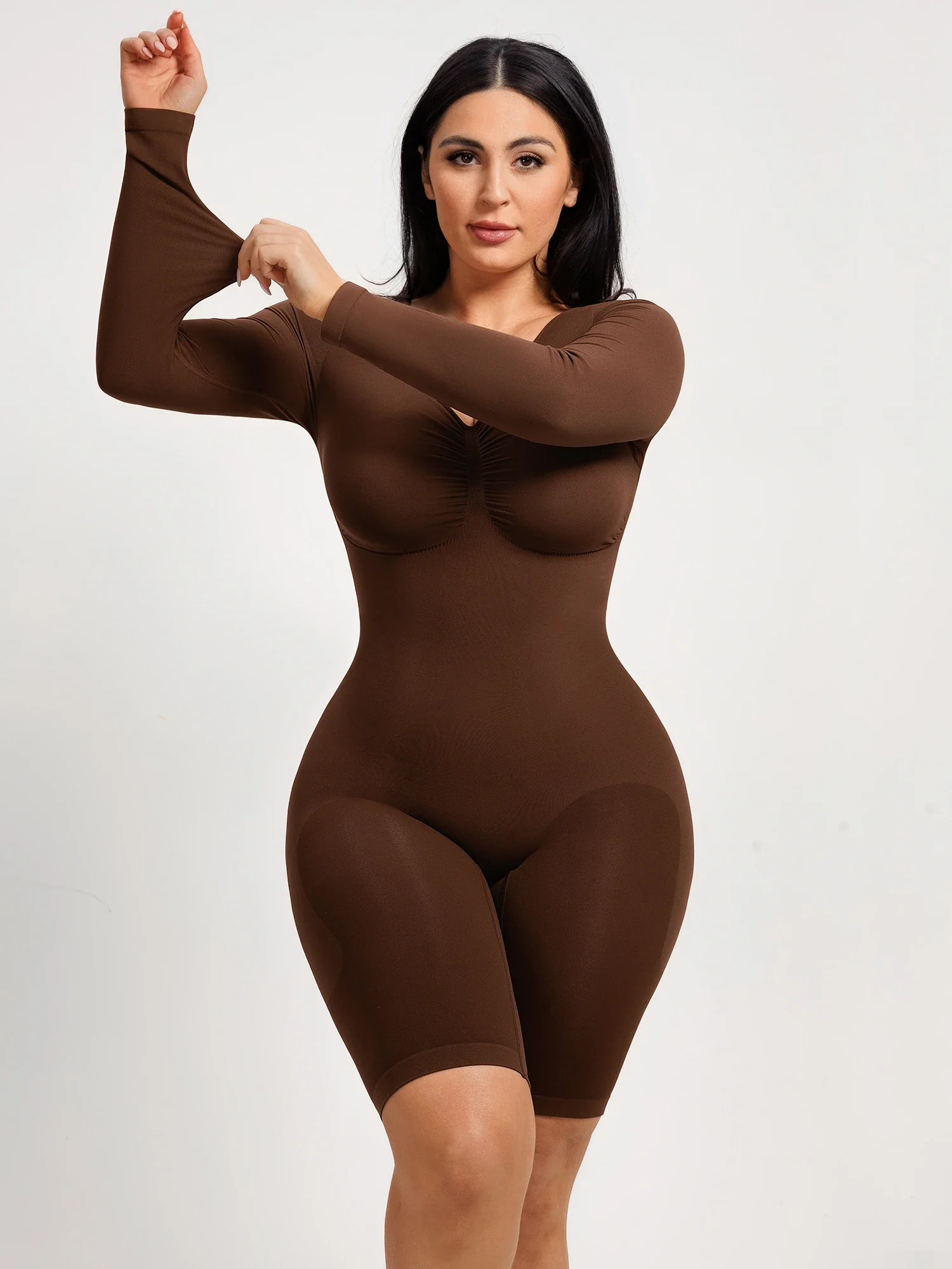 Seamless Firm Control Long Sleeve Everyday Bodysuit - Image 19