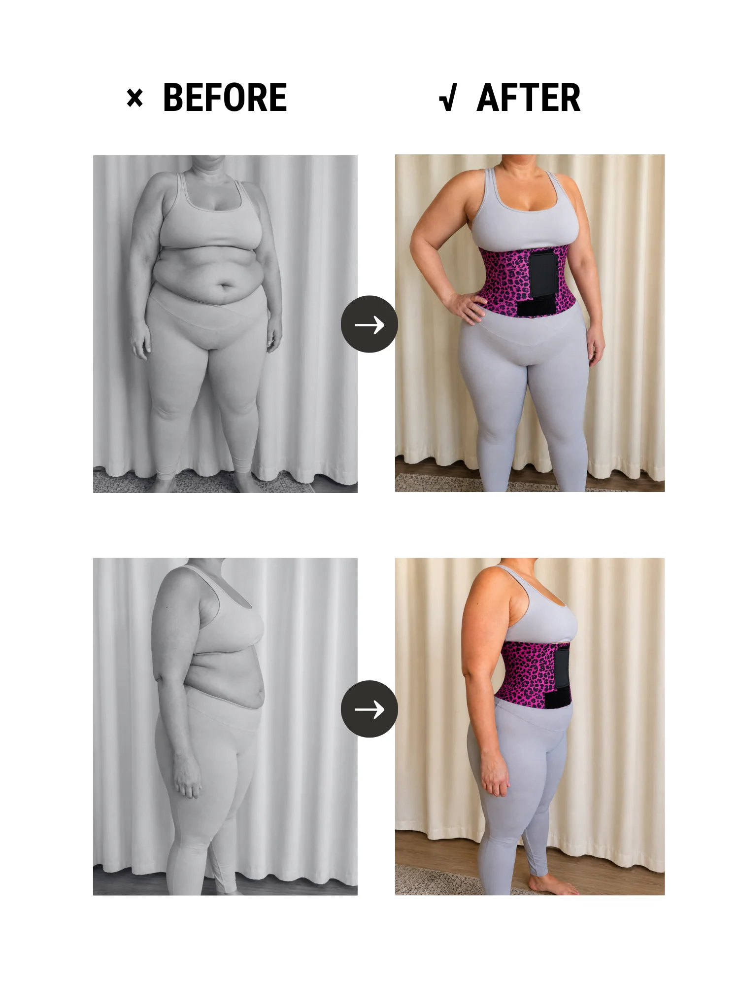 Tummy Control Adjustable Waist Trainer Bundle - Image 3